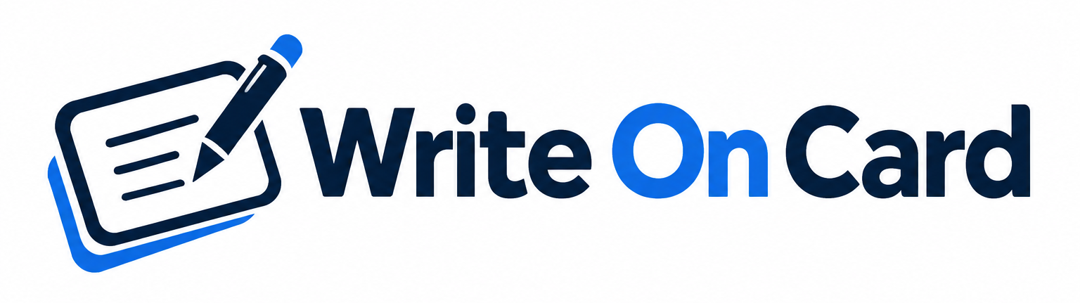 Write On Card